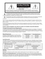 Mitsubishi WD52628 WD62628 WD73727 TV Operating Manual